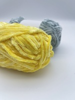 Fil chenille épais RTS 100g/80m pour crochet, fils en polyester colorés personnalisés pour écharpes, tissage de couvertures pour animaux, tricotage teint en direct