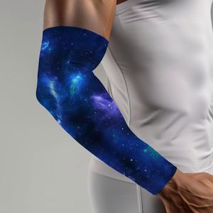 Manchons de sport personnalisés anti-UV avec logo et texte sur mesure pour le baseball, en polyester et élasthanne - Product Image 2