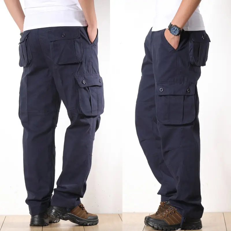 2021 New Outdoors Cargo Pants Straight Leisure Style Wholesale Cargo Pants Men's Multi-pocket Cargo Pants