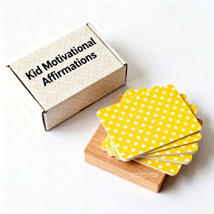 맞춤형 로고 고품질 영감을 주는 명언 불안 완화 카드 어린이를 위한 정신 건강 확언 카드 - Product Image 3