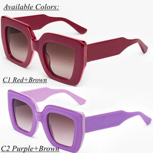 Gafas de Sol Negras Modernas de Fabricante, Gafas de Sol Cuadradas de Metal de Lujo para Hombre y Mujer 2026 - Product Image 4