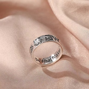Anello PDANY con Farfalla Ispirazionale, Design Vintage con Incisione 'Soul Shine', Anello Europeo alla Moda per Donne - Product Image 2