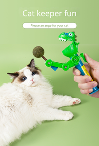 Juguete para gato de hierba gatera, piruleta de juguete para gato, boca grande, dinosaurio, juguete para gato Tiktok divertido - Product Image 2