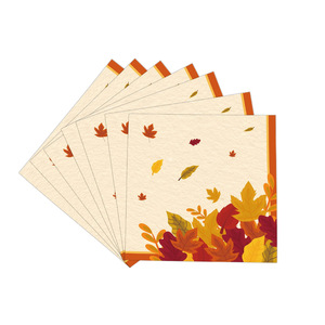 Juego de Platos, Vasos, Servilletas y Utensilios Desechables con Diseño de Hojas de Arce y Calabazas para el Festival de la Cosecha, Reuniones Familiares y Acción de Gracias - Product Image 4