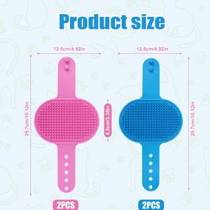 Wholesale Luxury Multi-Functional Silicone Crossover Bath Brush <strong>Pet</strong> Supplies <strong>for</strong> Cat and Dog Cleaning and Massage Bath <strong>Tools</strong> - Product Image 2
