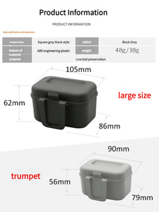 NEWMAJOR, caja de señuelos vivos de plástico grande de alta calidad, caja de almacenamiento de 90x79x56mm para pesca al aire libre, gran oferta - Product Image 2