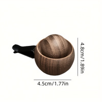 Diffuseur rechargeable en bois à clipser pour grille d'aération de voiture, désodorisant aux huiles essentielles, ornement d'aromathérapie en bois par sublimation pour véhicule et maison