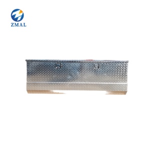 Boîte à outils de <span class=keywords><strong>remorque</strong></span> ATV en <span class=keywords><strong>aluminium</strong></span> robuste stockage de lit de camionnette avec poignées latérales et serrures mallettes à outils - Product Image 2