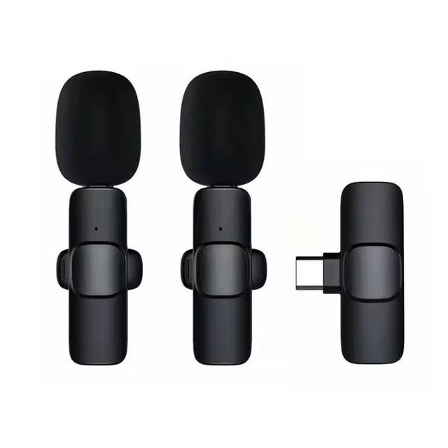 K9 Model Lavalier Microphone Wireless Universal Type C Portable Cordless Microphone for iPhone Podcast Mobile Phone