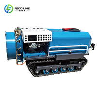 Pulvérisateur dorsal motorisé Orchard à télécommande, robot autopropulsé à chenilles avec assistance pneumatique automatique et chargeur rapide