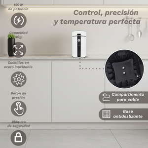 Molinillo Eléctrico Mo-150bl, Capacidad de 50g, Potencia de 150w, Máquina para Moler Café - Product Image 6