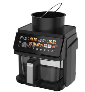 <span class=keywords><strong>Friteuse</strong></span> à air 2-en-1 en verre avec <span class=keywords><strong>plaque</strong></span> à <span class=keywords><strong>induction</strong></span>, cuisson visible sans huile, four électrique à air chaud en verre borosilicate sans BPA - Product Image 1