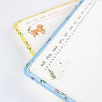 Cuaderno A4 con espiral, diseño de cachorro y jardín navideño, 100 hojas, idea de regalo para niños, diario.
