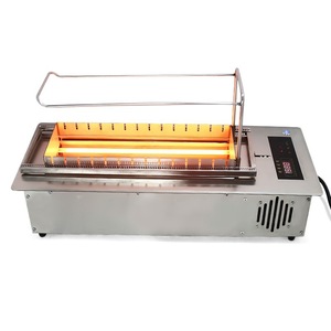 Parrilla de Carbón Comercial para Barbacoa, Parrilla Eléctrica Giratoria para Restaurante, Máquina de Asar <span class=keywords><strong>con</strong></span> Brochetas Giratorias, Parrilla de Carbón para Barbacoa <span class=keywords><strong>con</strong></span> Brochetas - Product Image 1