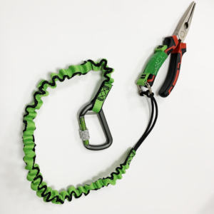 C-PIN Elastic Safety Lanyard Anti-Fall Ajustável Segurança Cordão Com ferramenta Mosquetão Cordão - Product Image 5