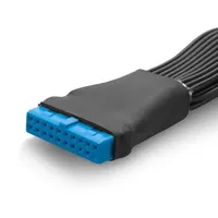 Câble d'extension de connecteur USB 3.0 19/20 broches 1 à 2 Y Splitter Adaptateur d'extension interne DIY