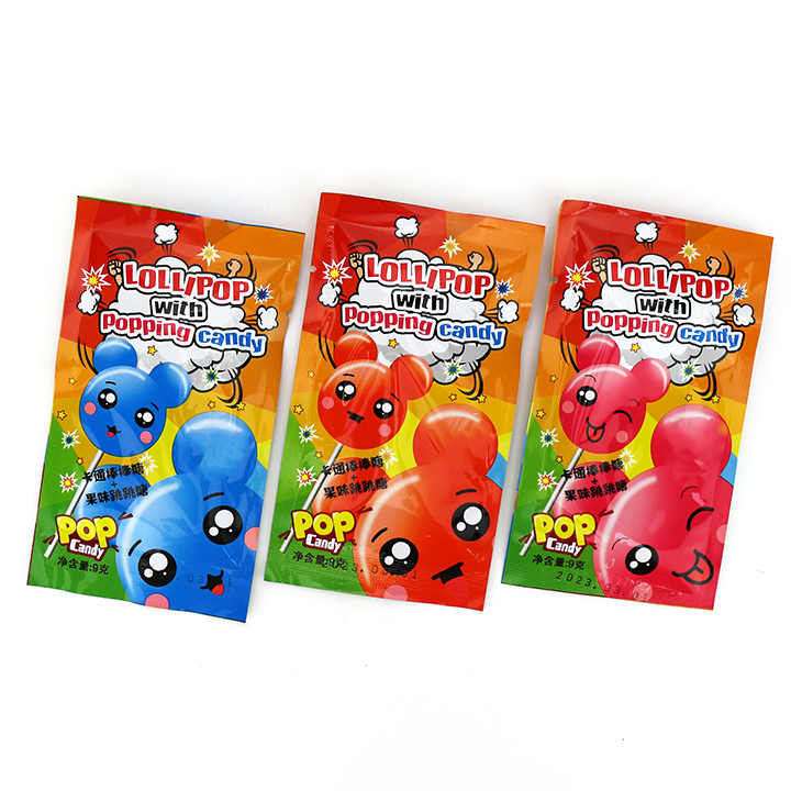 lollipop with popping candy