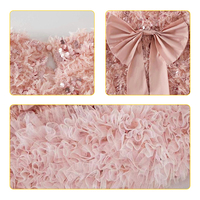 Superbe Robe Gilet à Nœud pour Fille, Manches Courtes, Respirante, à Paillettes, Style Coréen, Vêtement de Marque pour Enfants