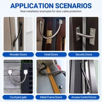 Protecteur de câble en boucle pour porte blindée en métal, pour portes de sécurité à contrôle d'accès, fournisseur en gros OEM ODM