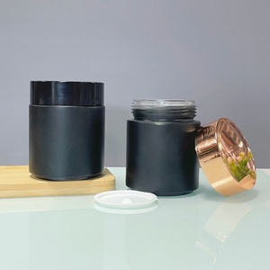 Wholesale 200ml 200 ml Capsule Pill Pot Empty Matte White Glass Cosmetic Jar with Lid for Body Face Cream - Product Image 3