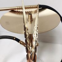 Chicha moderne russe en acier inoxydable écologique, machine CNC, vente chaude, narguilé, sheesha, chicha, technique miroir, cadeau
