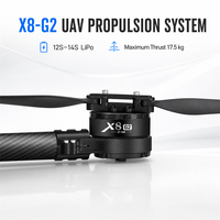 Système de Propulsion Intégré pour Drones X8 G2, 17,5 kg de Poussée, 12S-14S, Moteur/ESC, Hélice Pliable, Communication Cyphal