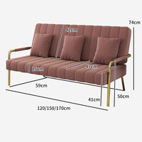 Nouvel ensemble de canapés carrés en tissu 2026 pour salons, gymnases, villas, ateliers, magasins de vêtements et salles d'attente clients