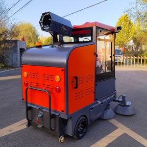 Nueva barredora y secadora de carreteras autopropulsada a batería, eficiente, con cepillos dobles - Product Image 2