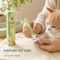 Baume hydratant anti-gerçures pour pattes et nez de chien et chat à l'avocat