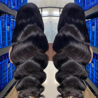 Peluca de Cabello Humano Virgen Vietnamita 13x6 con Ondas Naturales, Pelucas Frontales de Encaje HD sin Pegamento al por Mayor para Mujeres Negras