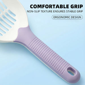 Grote zeefschep voor klontvormende kattenbakvulling - Essentiële kattenreinigingshulp met lange steel optie - Product Image 6