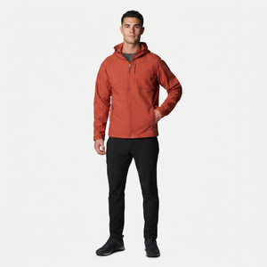 Chaqueta Impermeable con Capucha para Hombre, Modelo 2026, Cortavientos Estándar para Otoño, Cuello Alto con Logotipo Frontal, Hecha en Pakistán - Product Image 1