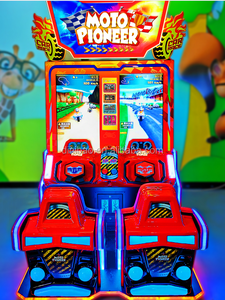 Máquina de billetes de lotería que funciona con monedas Arcade de buena calidad, máquina de carreras de motor, simulador de carreras para jugadores dobles - Product Image 3