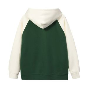 Sudaderas Personalizables con Fondo Verde, 60% Algodón, 40% Poliéster, Estampado Puff, Ropa de Punto de Marca, Sudadera Personalizada para Hombre, Corte y Confección Escolar - Product Image 2