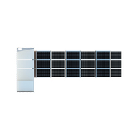 Système de conteneur solaire hybride SC20HQ-M-75K215 avec onduleur et stockage par batterie pour applications d'alimentation hors réseau stables