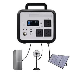 OEM Smart Solar Charging Input home Outdoor laptop mobile phone charger 500w 600w 1000w 1200w 3000w Portable Solar Generator