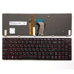Laptop baru untuk Lenovo IdeaPad Y500 Y500N Y510P Y500NT Y590 RU Keyboard dengan lampu latar