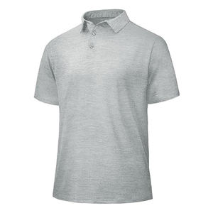 Chemises de sport à manches courtes pour hommes, à séchage rapide, anti-transpiration, motif uni, t-shirt d'été pour hommes, OEM/ODM - Product Image 4