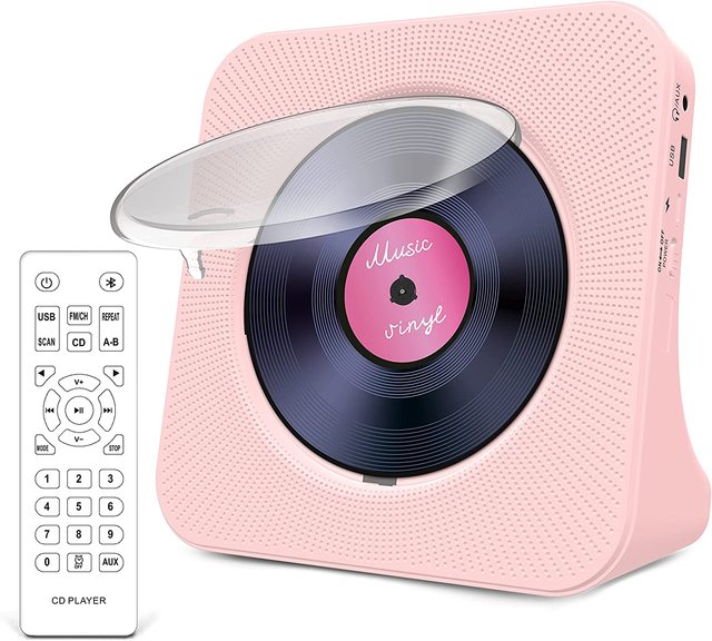 Promotion Portable CD Player Desktop CD Player for Home FM Radio Music CD Player Desk Type BTH with Display Audio Remote Control