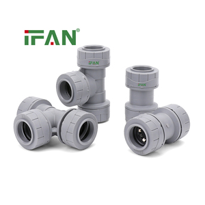 Raccords PPR IFAN PB à emboîtement rapide 15mm 22mm Gris Étanchéité à l'eau Coude Té Racord de <span class=keywords><strong>radiateur</strong></span> Chauffage - Product Image 6