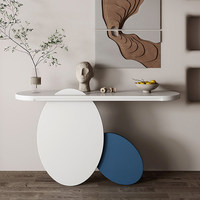 Console de contrôle moderne en bois, longue armoire en bois massif, meuble de présentation moderne pour salon