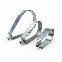 FLUIDO Série Flex-Gear OEM en Acier Inoxydable Finition Zinc Métrique, Collier de Tuyau à Boucle Pivotante Rapide, Serre-tuyau en U, Garantie 1 an