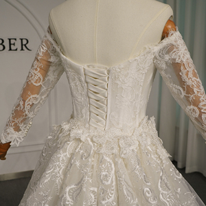 Jancember GT281 - Vestido de <span class=keywords><strong>Novia</strong></span> Sirena con Bordado de Encaje y Sobrefalda, Estilo Romántico y Elegante - Product Image 6