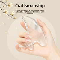 Planche de massage facial double perles Gua Sha, Gadget de beauté, Yoga du visage, Lifting du visage, Transparent