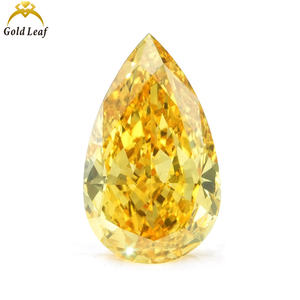 Diamant de laboratoire Goldleafgem IGI Report, couleur Jaune Intense Fantaisie, taille poire, 1ct 2ct 3ct, pureté VVS VS. - Product Image 2