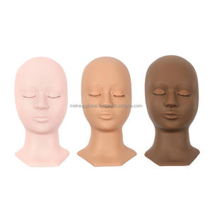 Modèle de tête de maquillage réaliste en silicone en gros pour les outils d'extension de cils - Product Image 1