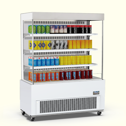 Vertical Refrigerated Air Curtain Cabinet Refrigeration