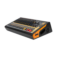 Console de mixage audio professionnelle amplifiée 12 canaux MC12P 2x350W avec Bluetooth, USB et alimentation fantôme 48V pour scène, DJ, studio et sonorisation en direct