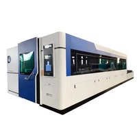 HONGSHENGDA 3015BW-6000W Máquina de Corte Láser Programable CNC de Alta Precisión, Refrigerada por Agua, de Diseño Cerrado y Alta Potencia