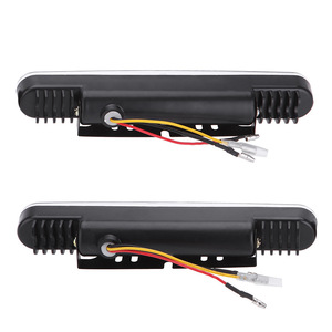 30 feux de jour à LED blancs avec clignotants jaunes pour voitures Yamaha (paire) - Product Image 2